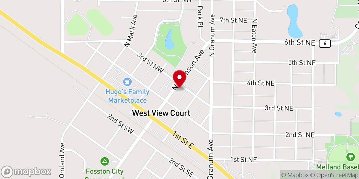 Map showing location of Kingo Lutheran Church