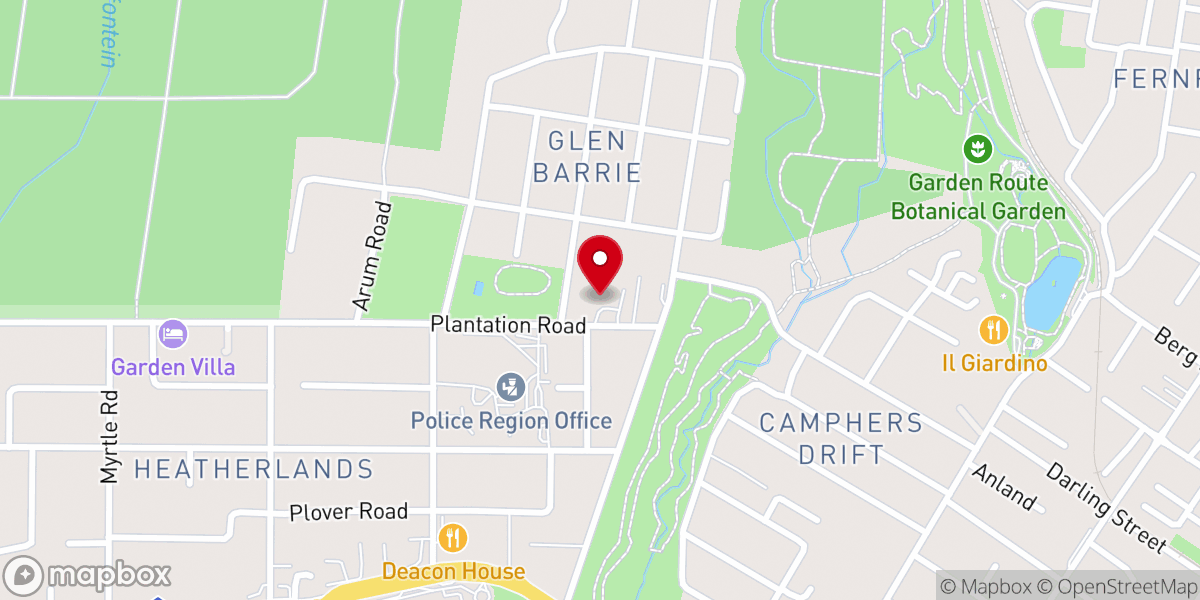 Map showing location of Methodist Church of SA