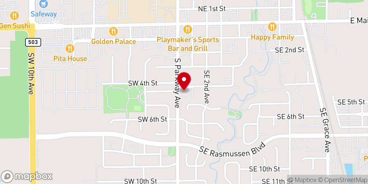 Map showing location of Redemption Bible Church