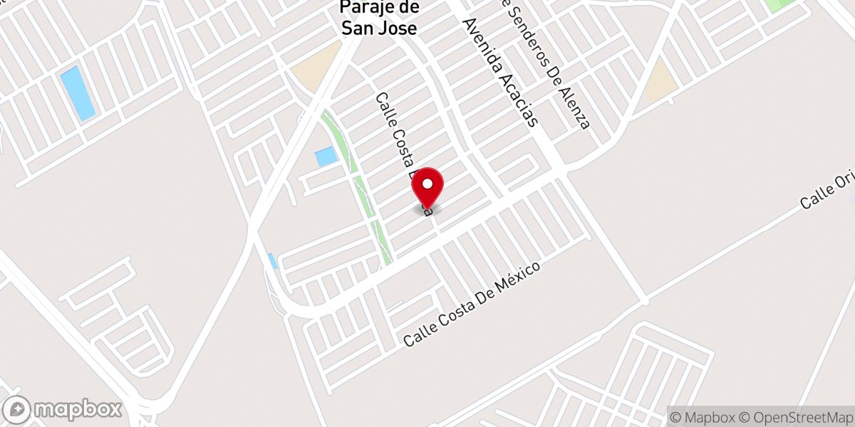 Map showing location of Iglesia bautista libertad