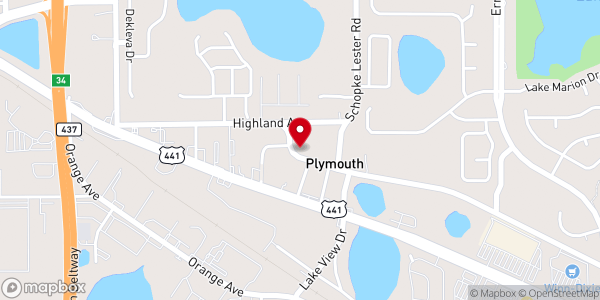 Map showing location of Church Of Christ-Plymouth