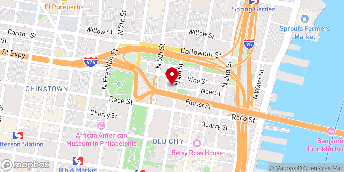 Map showing location of St. Augustine's Roman Catholic Church