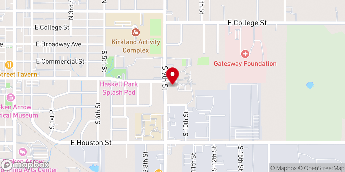 Map showing location of St. Anne Catholic Church