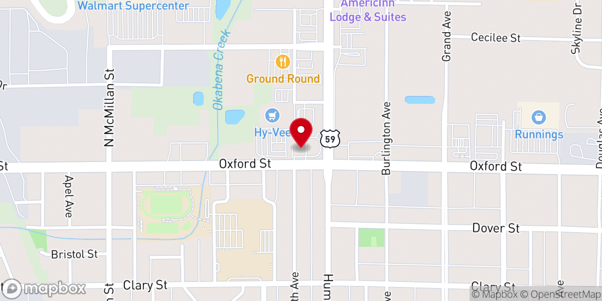 Map showing location of Max 493