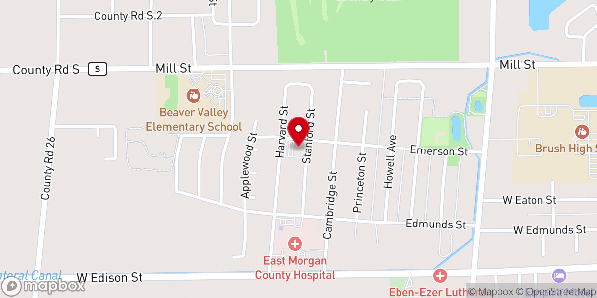 Map showing location of Saint Mary Catholic Church