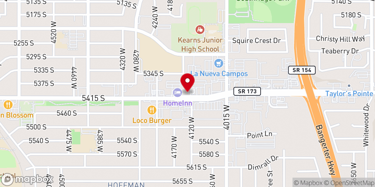 Map showing location of Iglesia Cristiana Bíblica Utah