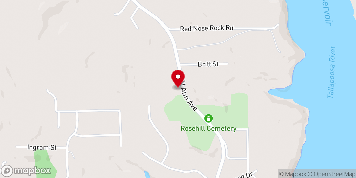 Map showing location of Gods Congregation Holiness Church