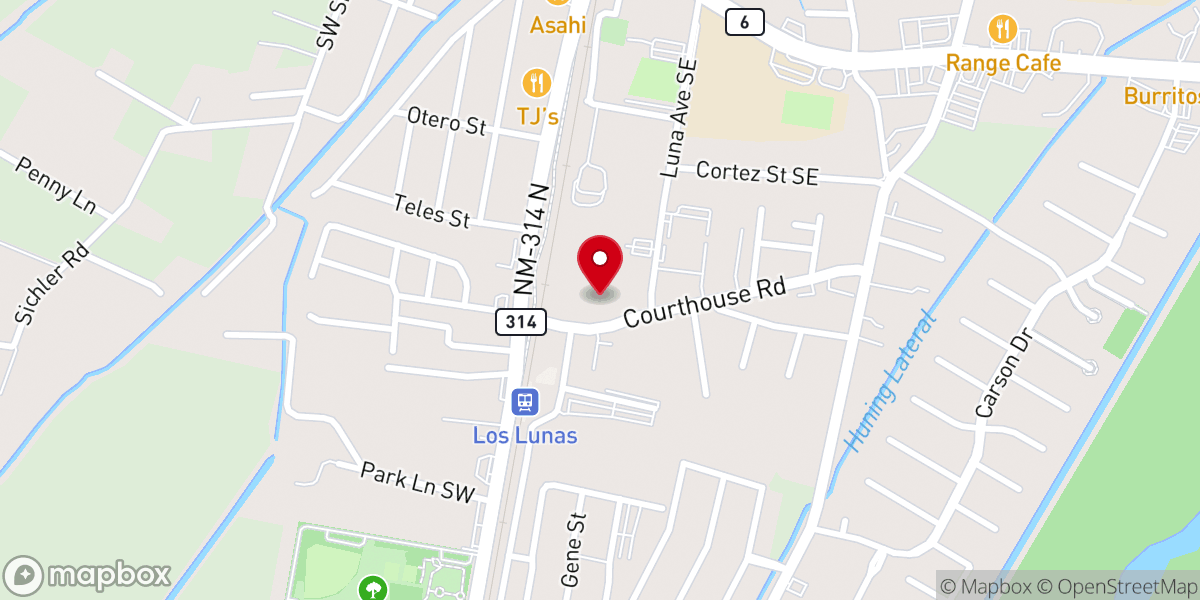 Map showing location of True Light Baptist Church