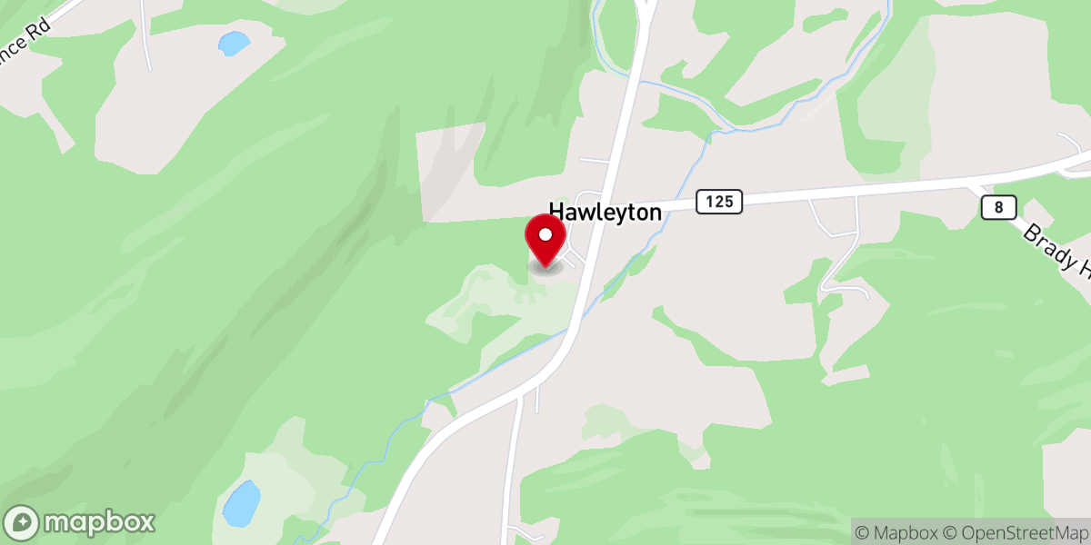 Map showing location of Hawleyton Methodist Church