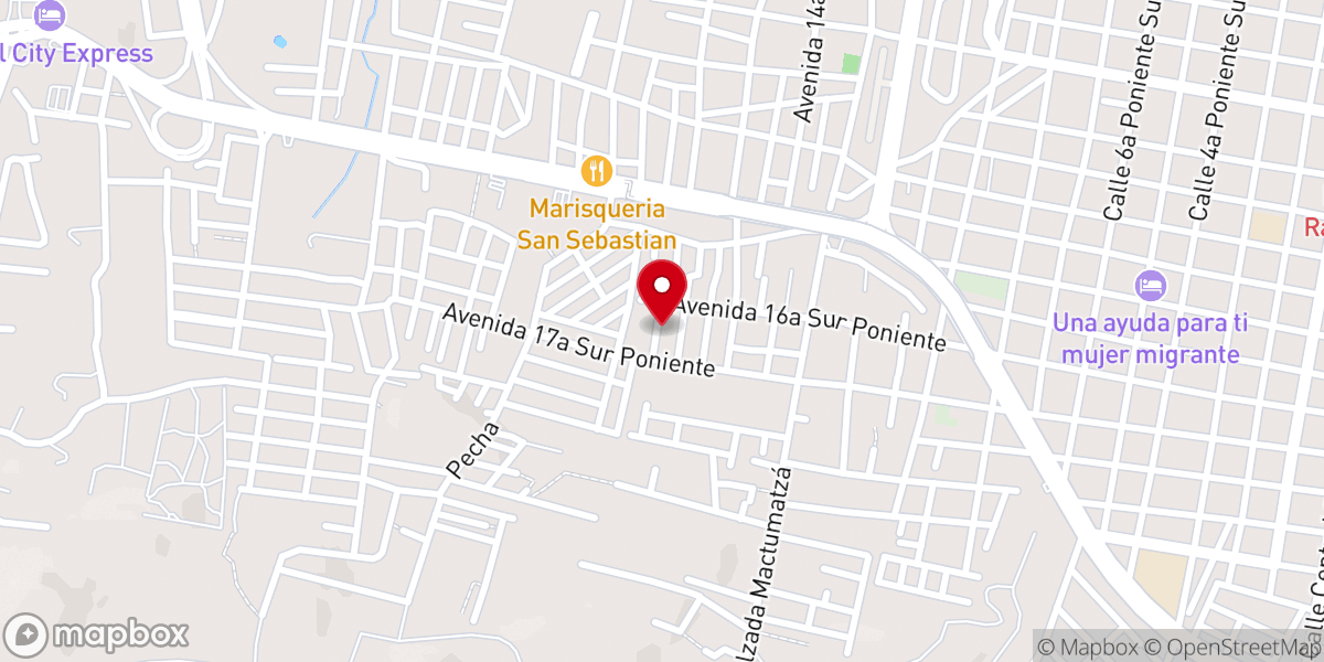 Map showing location of Iglesia Cristiana SÓLO CRISTO SALVA, Romeo Rincón
