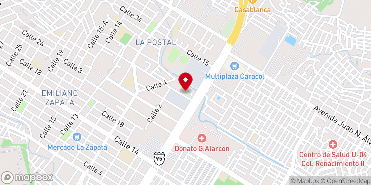 Map showing location of Templo El Buen Pastor Asambleas de Dios