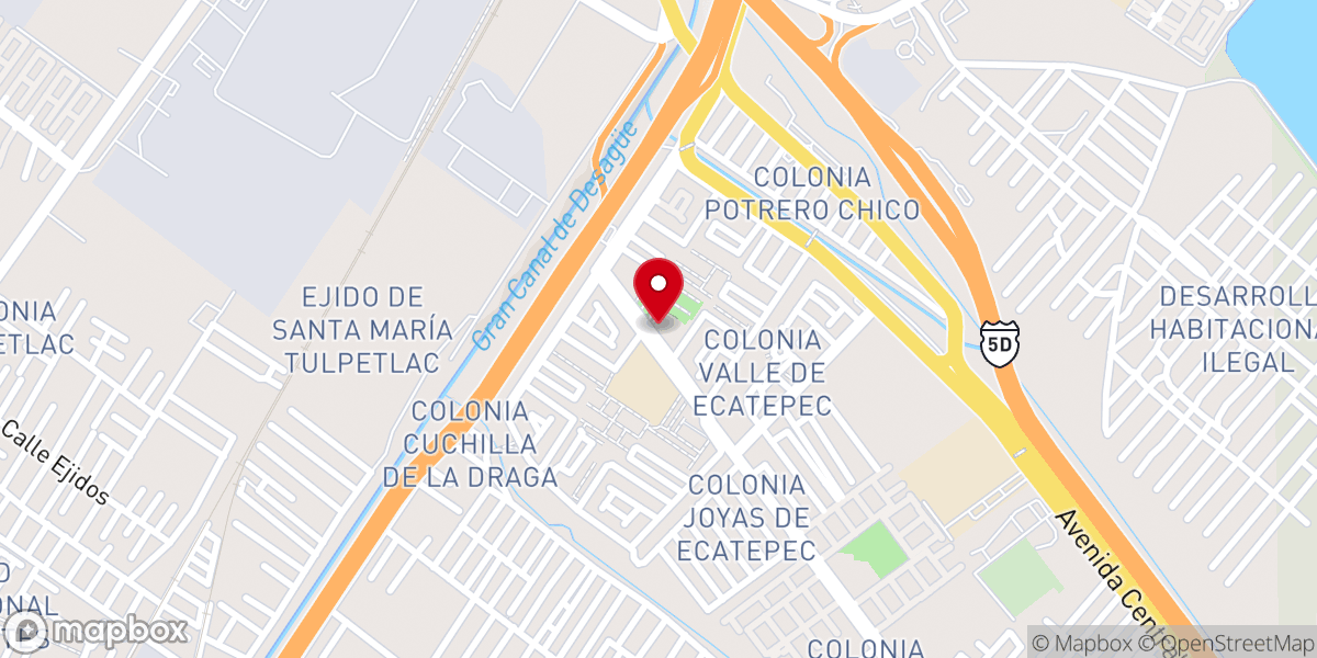 Map showing location of Parroquia Jesús Pan de Vida Corpus Christi