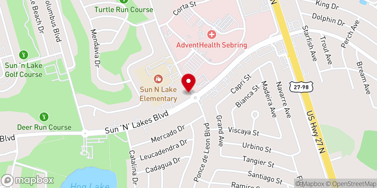 Map showing location of Covenant Presbyterian Church
