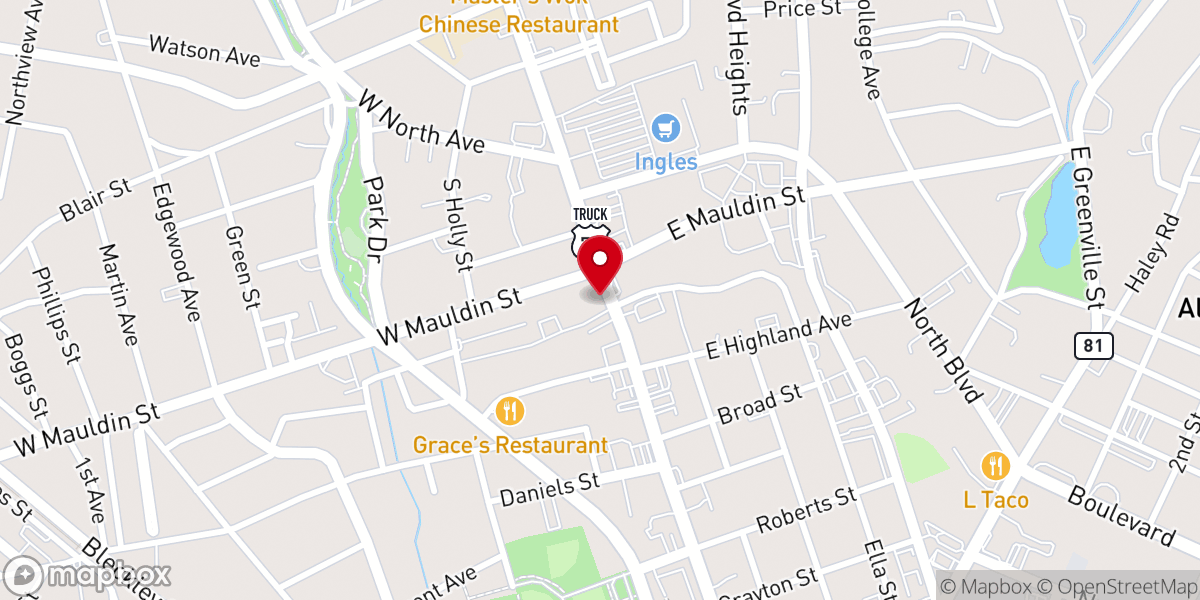 Map showing location of Christ Reformed Church