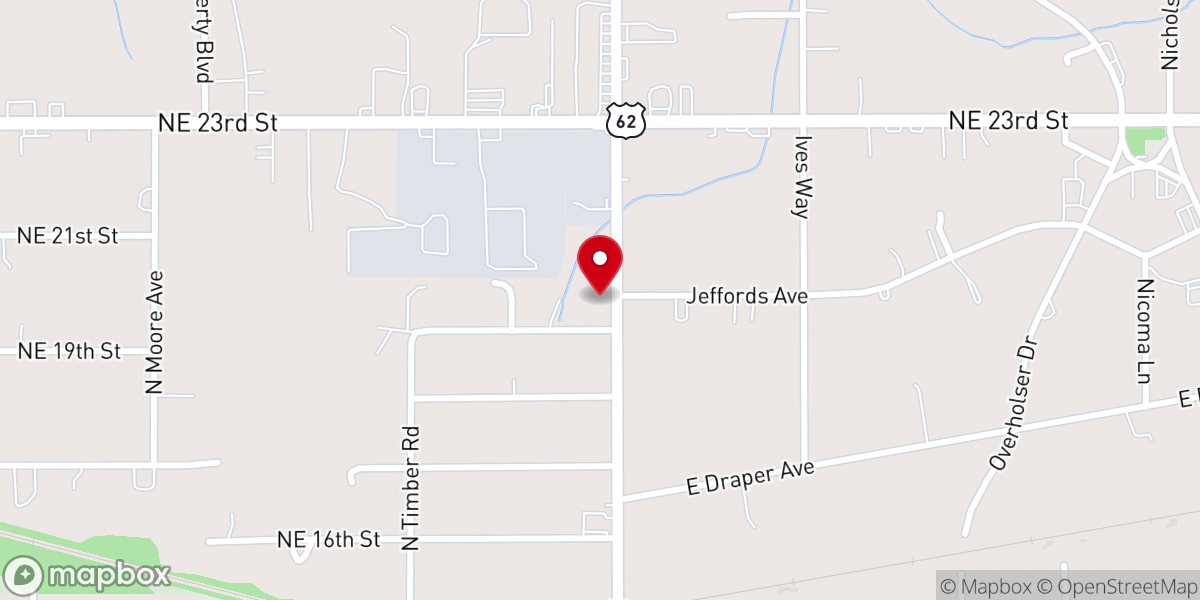 Map showing location of Nicoma Park United Methodist Church