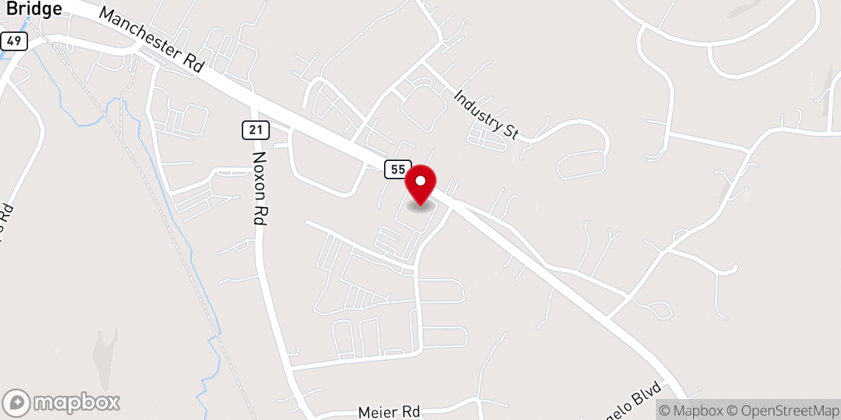 Map showing location of Deeper Life Bible Church, Poughkeepsie