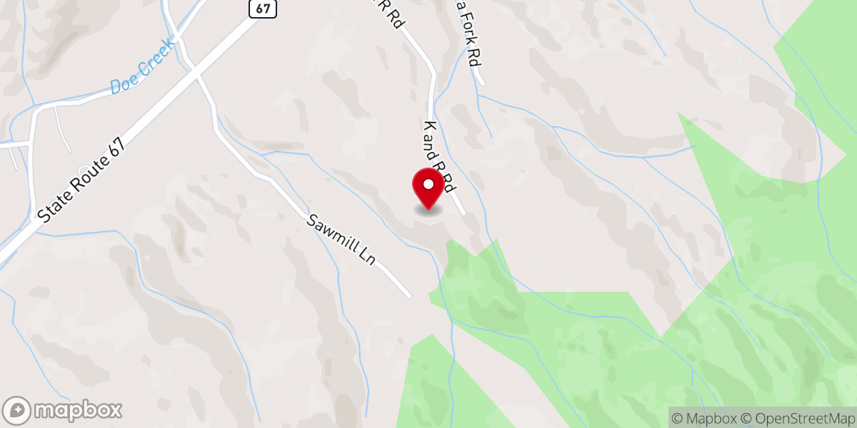 Map showing location of Freedom Mountain Ministries