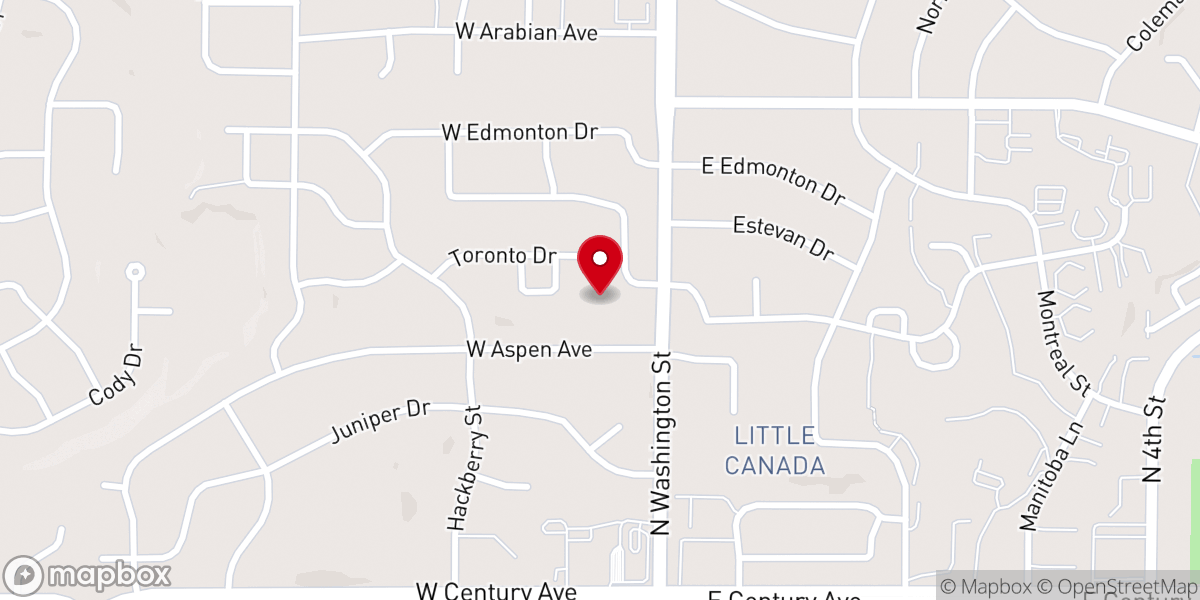 Map showing location of Charity Lutheran Church