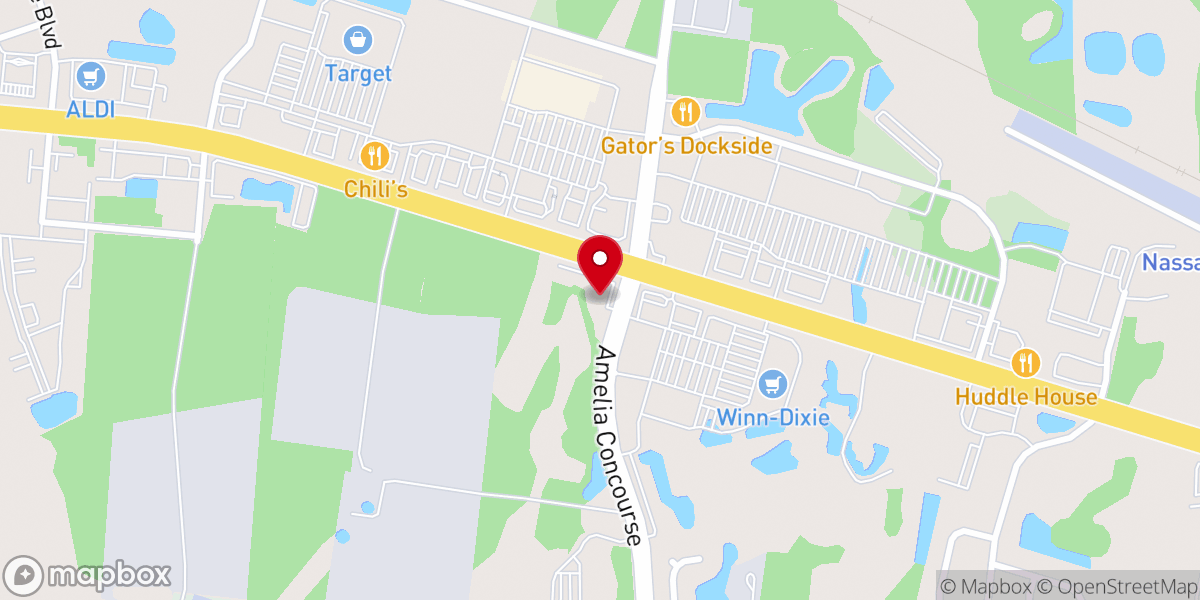 Map showing location of Baptist Primary Care - Yulee