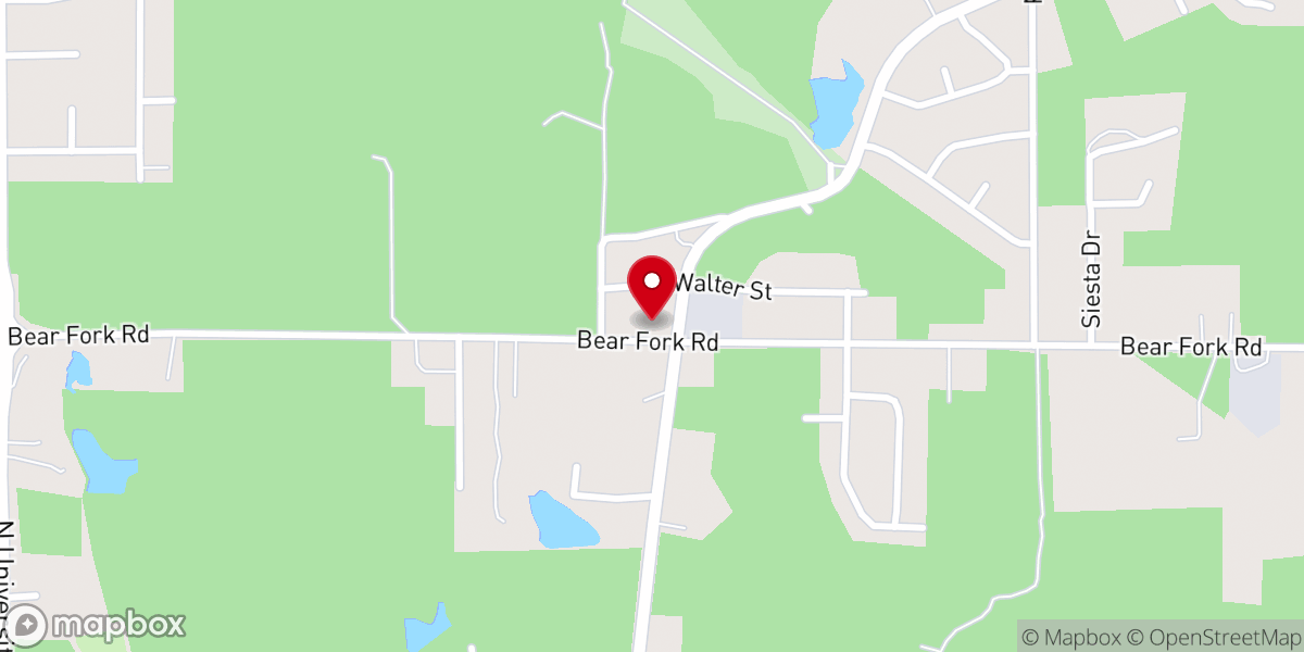 Map showing location of Church of God of Prophecy