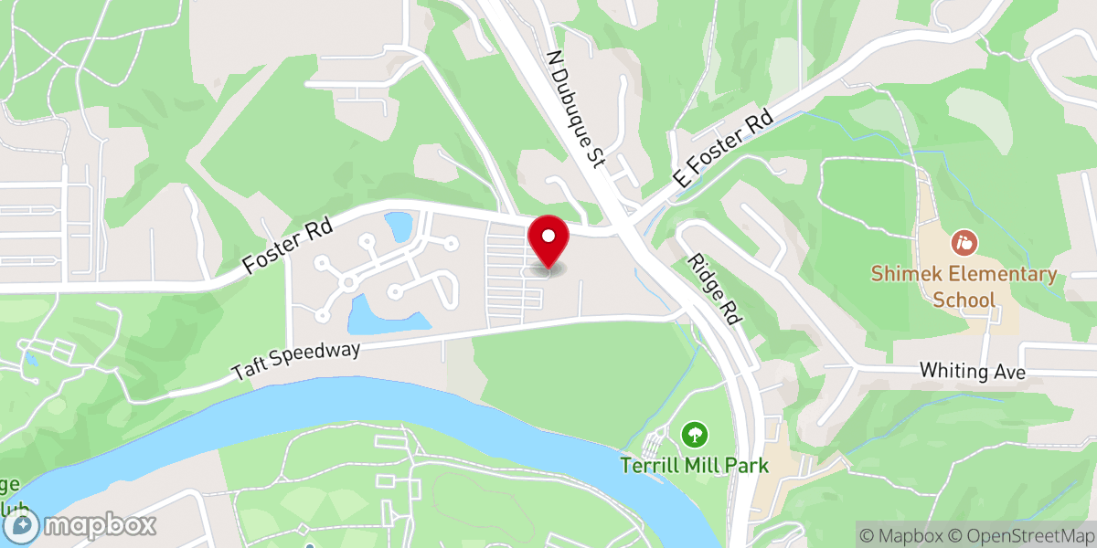 Map showing location of Parkview Church
