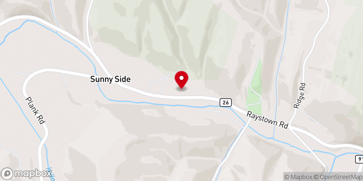 Map showing location of Clear Ridge Fellowship Church