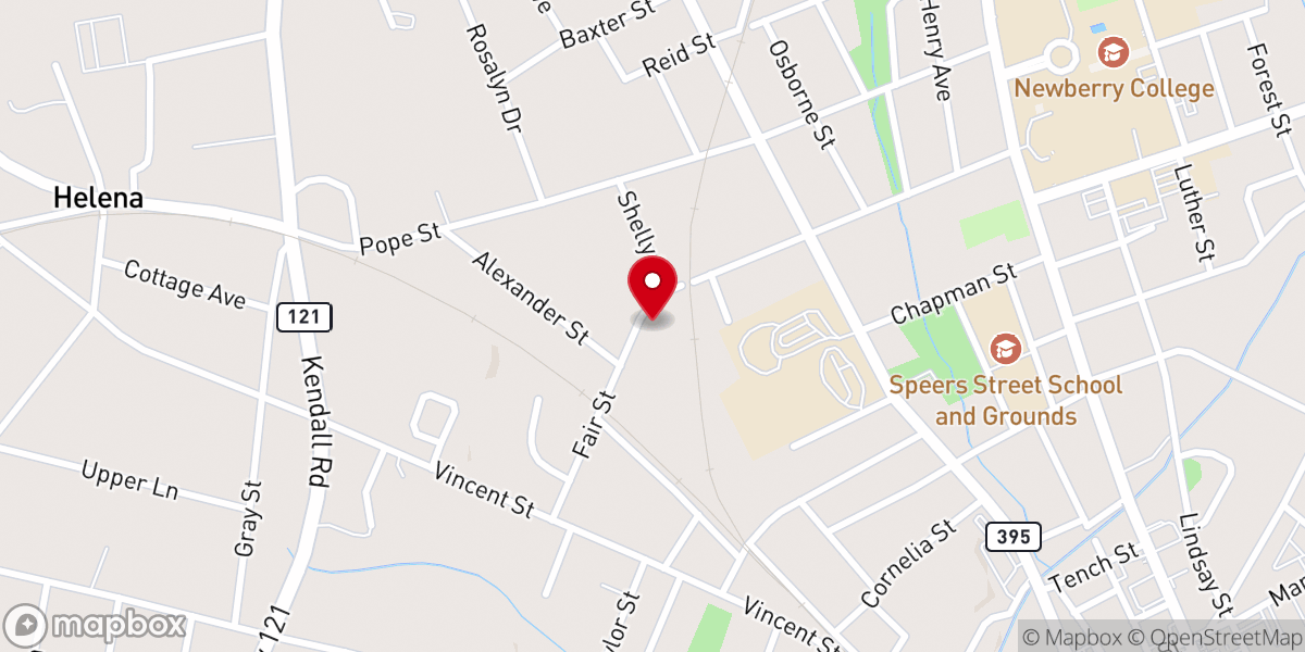 Map showing location of Faith Assembly of God Church