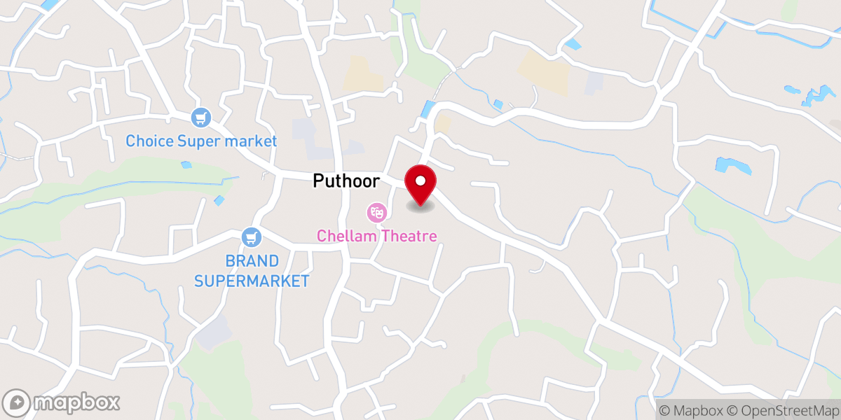 Map showing location of St. George Orthodox Syrian Church (Puthoor Valiyapally)