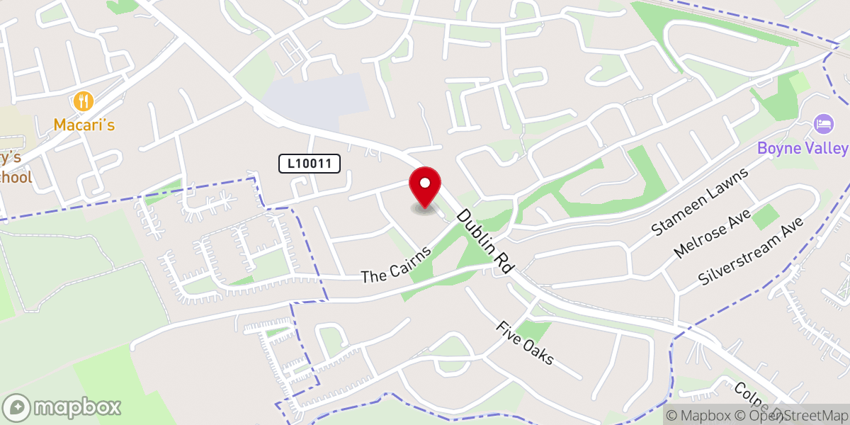 Map showing location of The Abbey