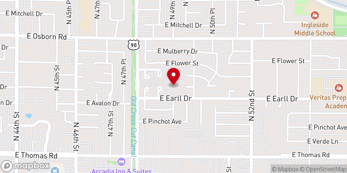 Map showing location of First Chinese Baptist Church