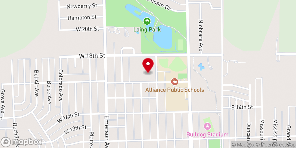 Map showing location of Saint Matthews Episcopal Church