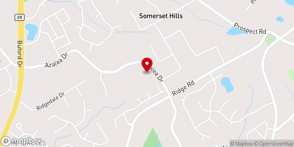 Map showing location of Mount Sinai Baptist Church