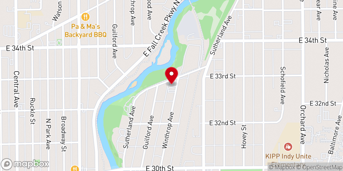 Map showing location of Little Bethel Missionary Baptist Church