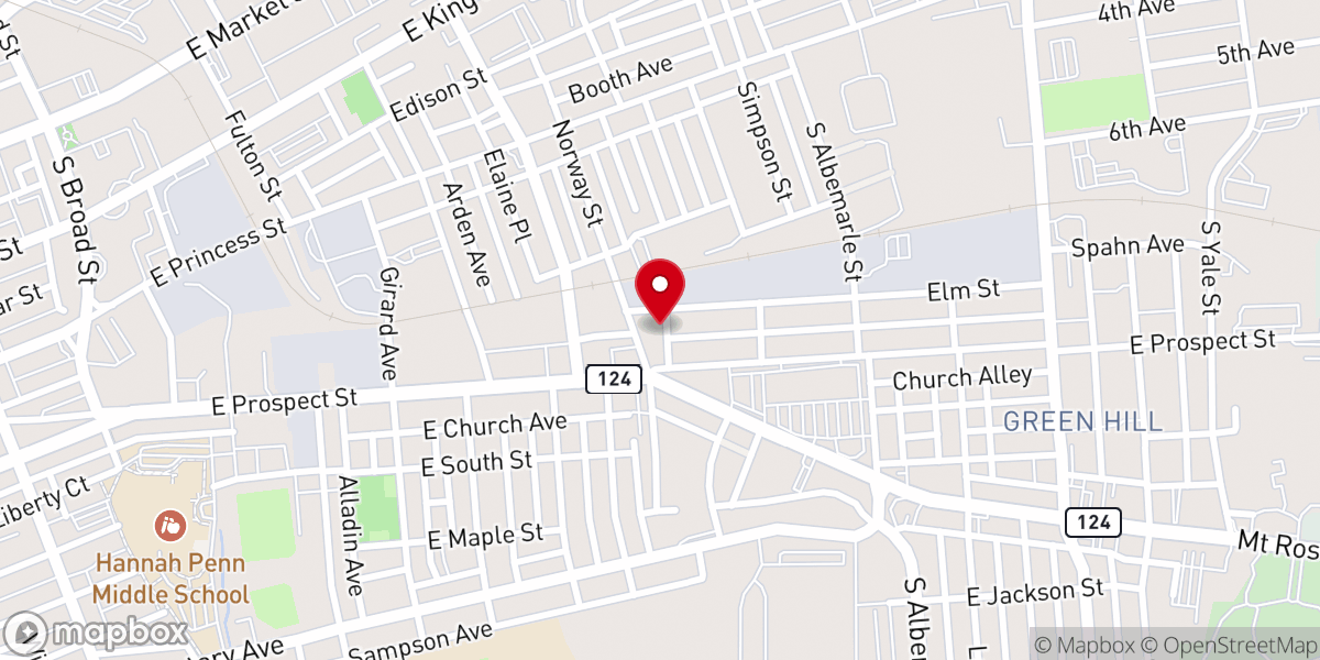 Map showing location of Calvary Chapel