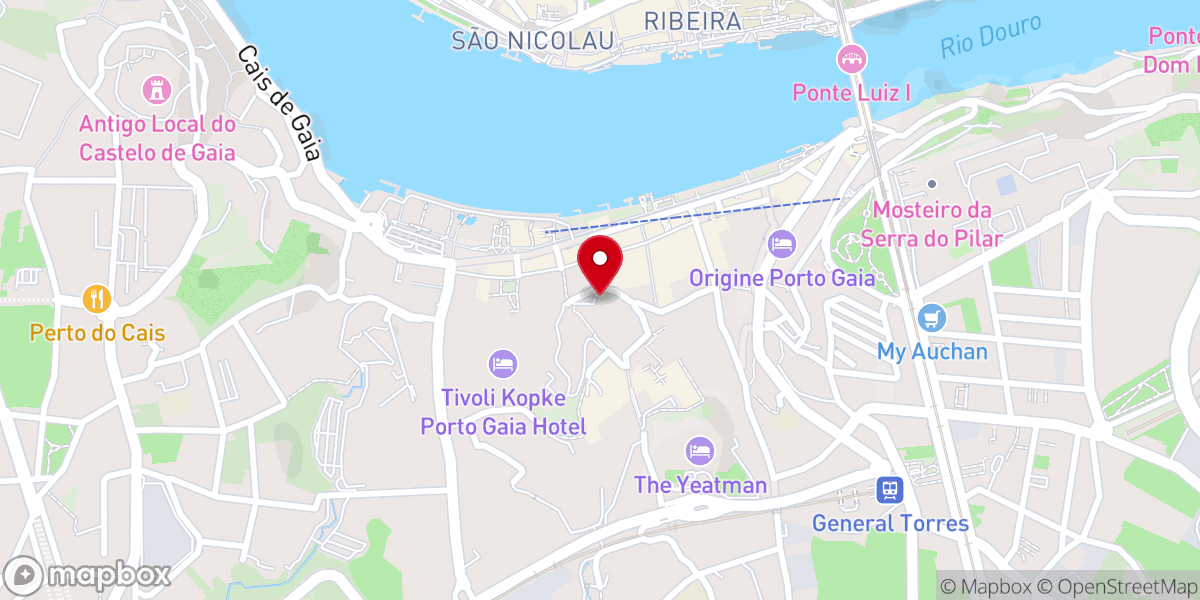 Map showing location of Igreja Paroquial de Santa Marinha