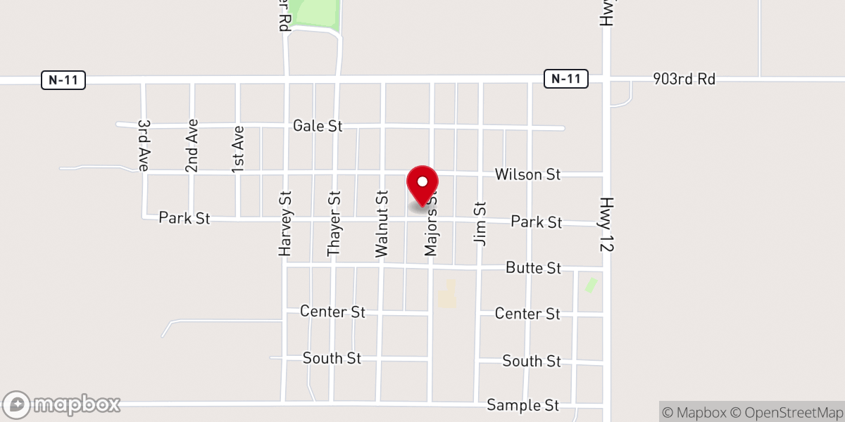 Map showing location of Community Bible Church