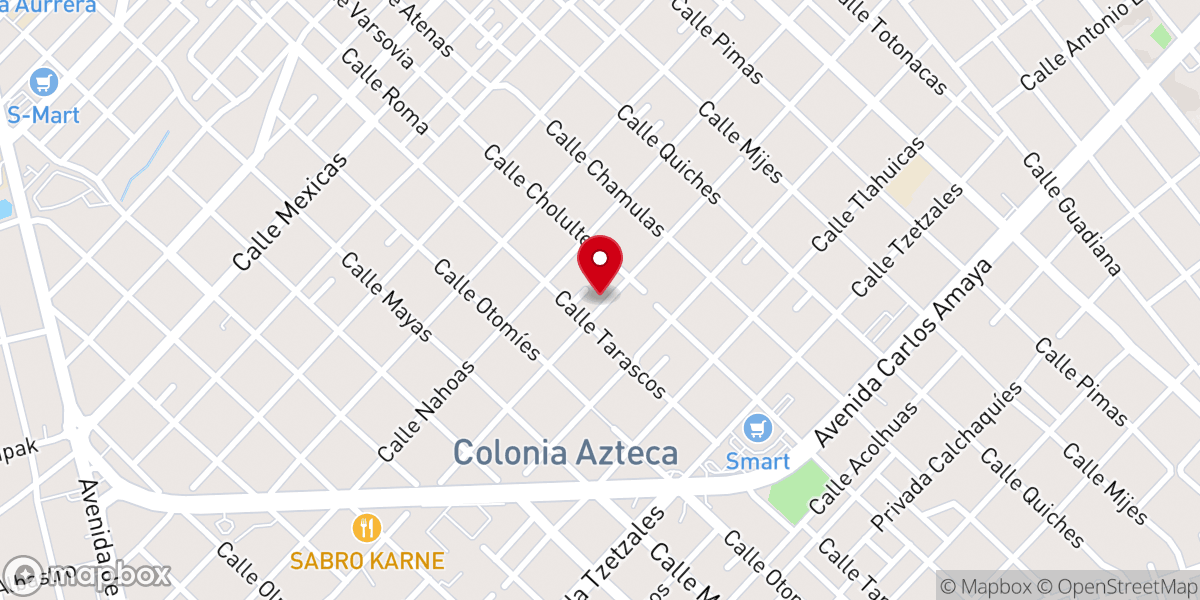 Map showing location of Templo cristiano elim
