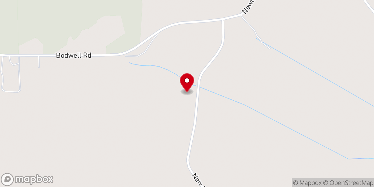 Map showing location of Cabin Swamp Church