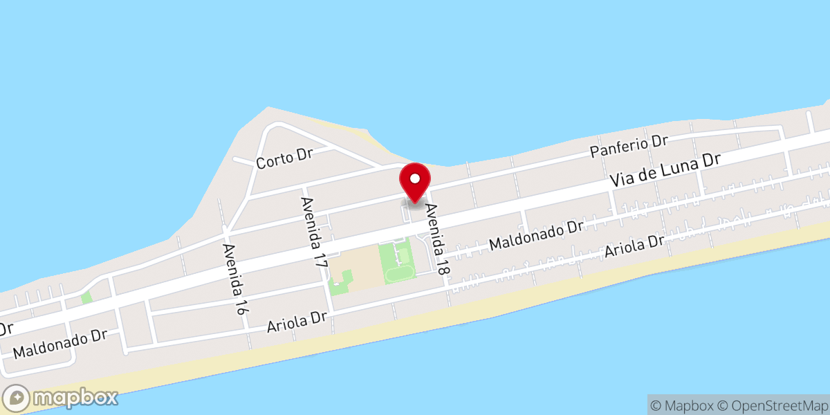 Map showing location of Upper Room Church – Beach Campus