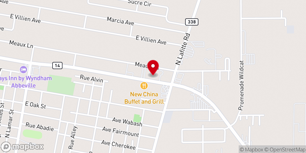 Map showing location of Vermilion Chamber of Commerce