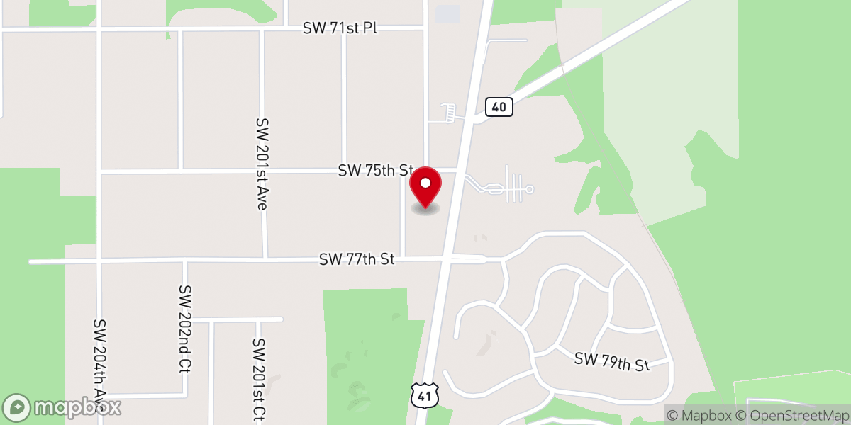 Map showing location of Iglesia Adventista de Dunnellon