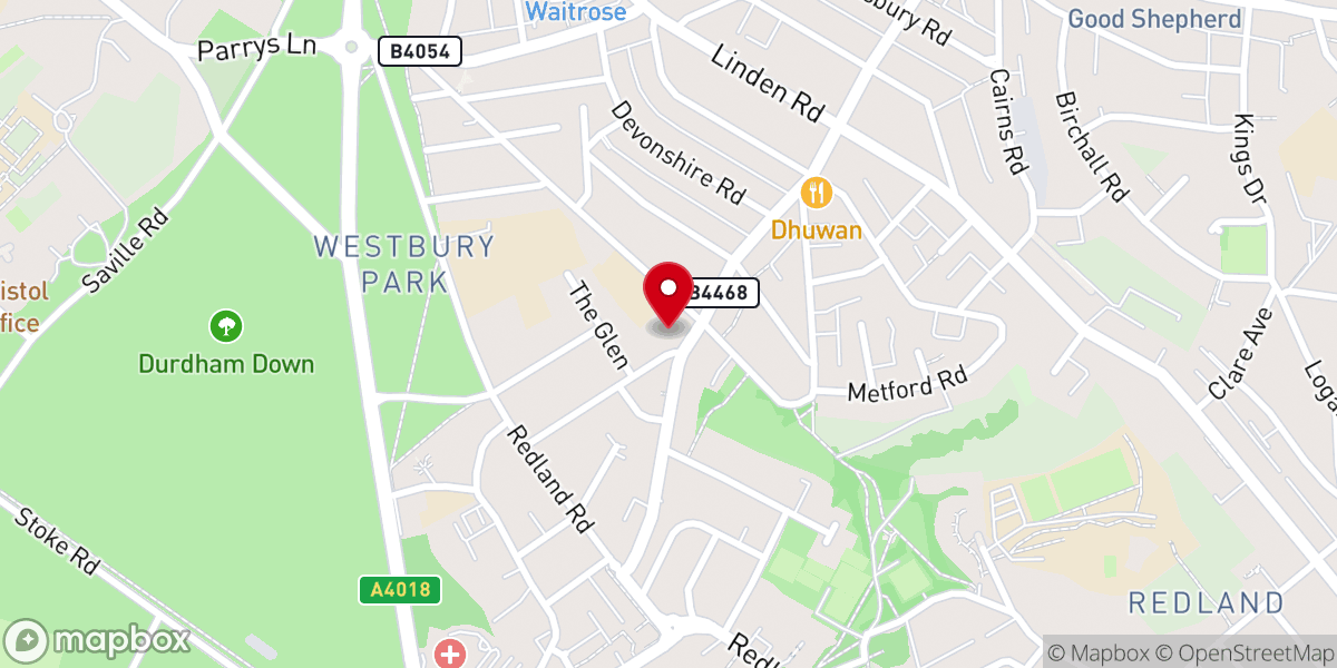 Map showing location of St Alban's Church