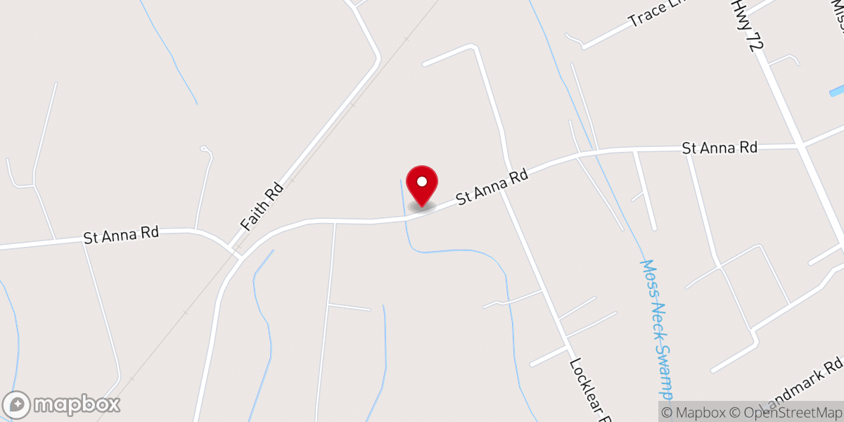 Map showing location of Union Chapel Community Church