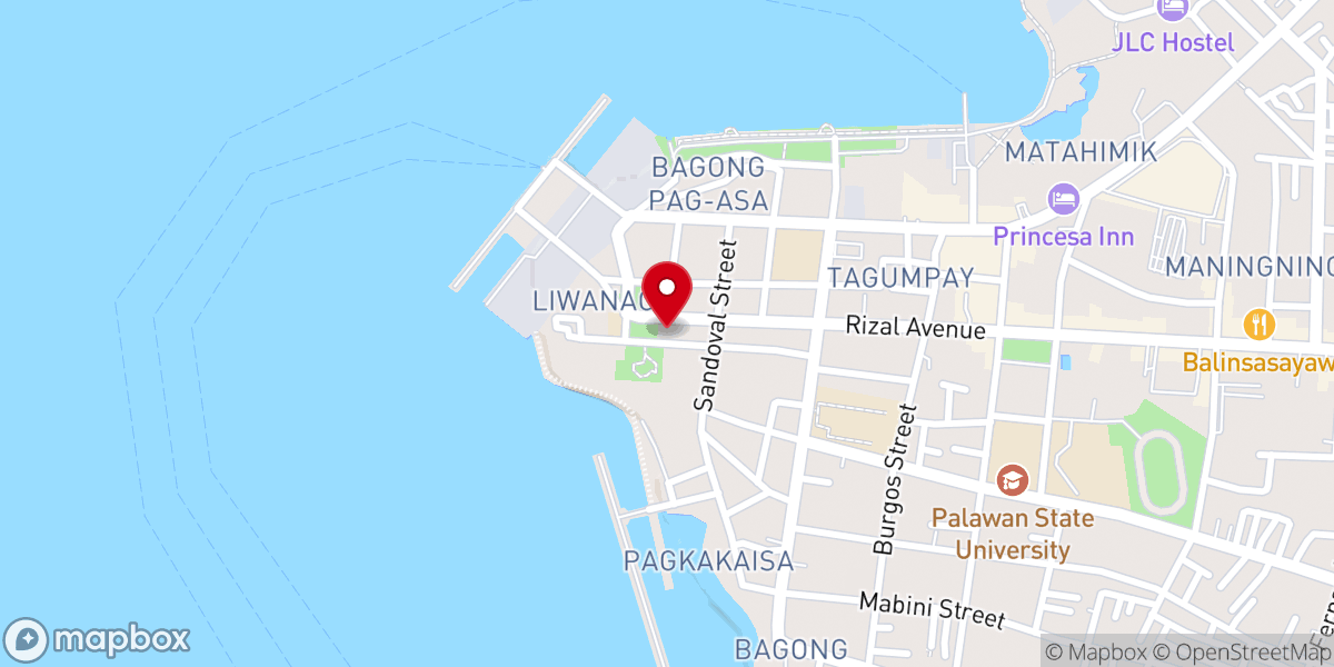 Map showing location of Immaculate Conception Cathedral