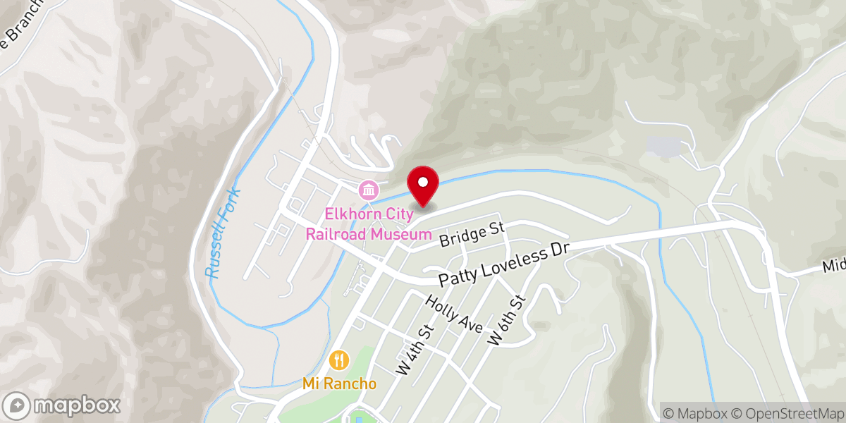 Map showing location of Elkhorn City