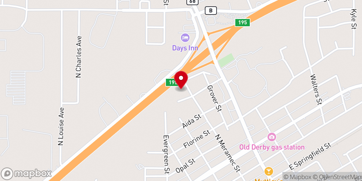 Map showing location of New Life Worship Center