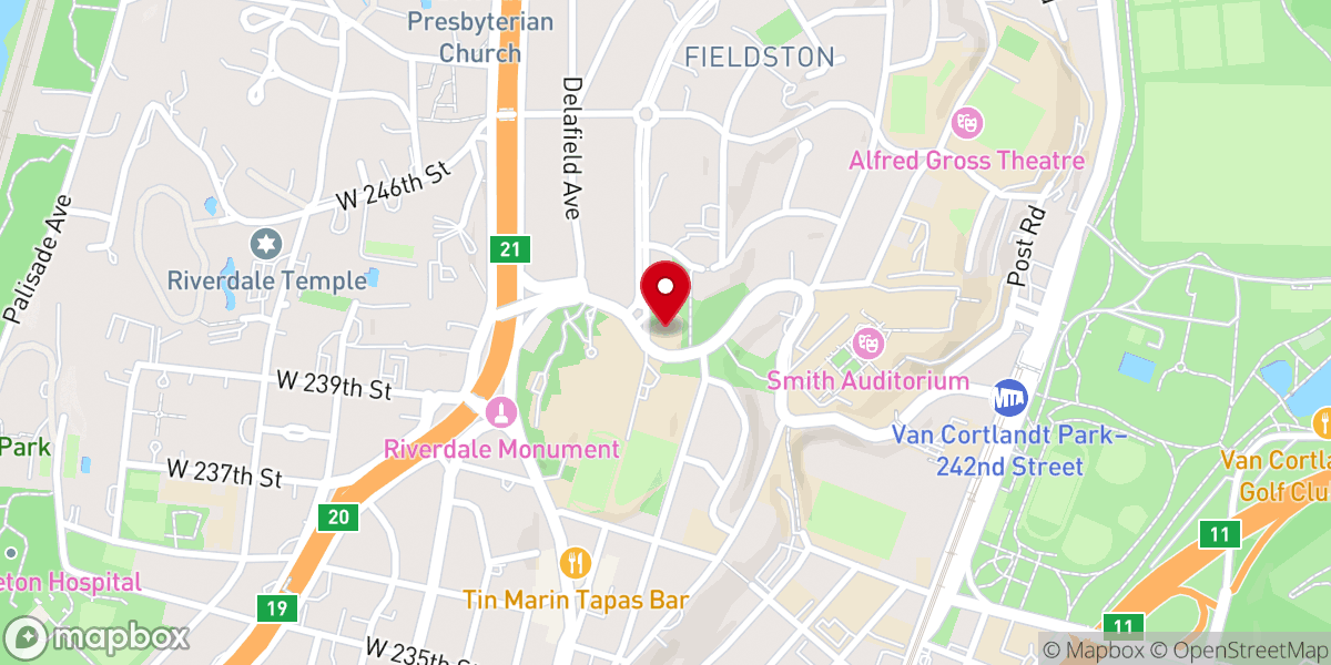 Map showing location of Congregation Tehillah
