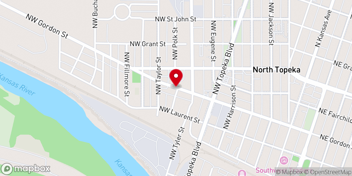 Map showing location of Mt Olive Primitive Baptist