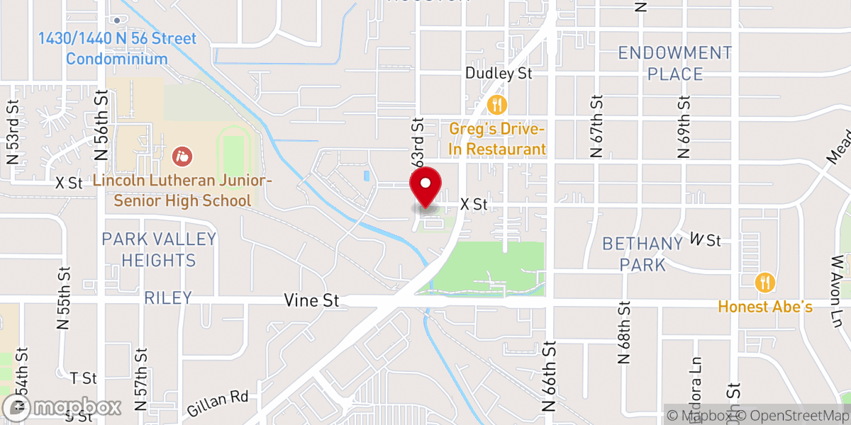 Map showing location of Annunciation Church