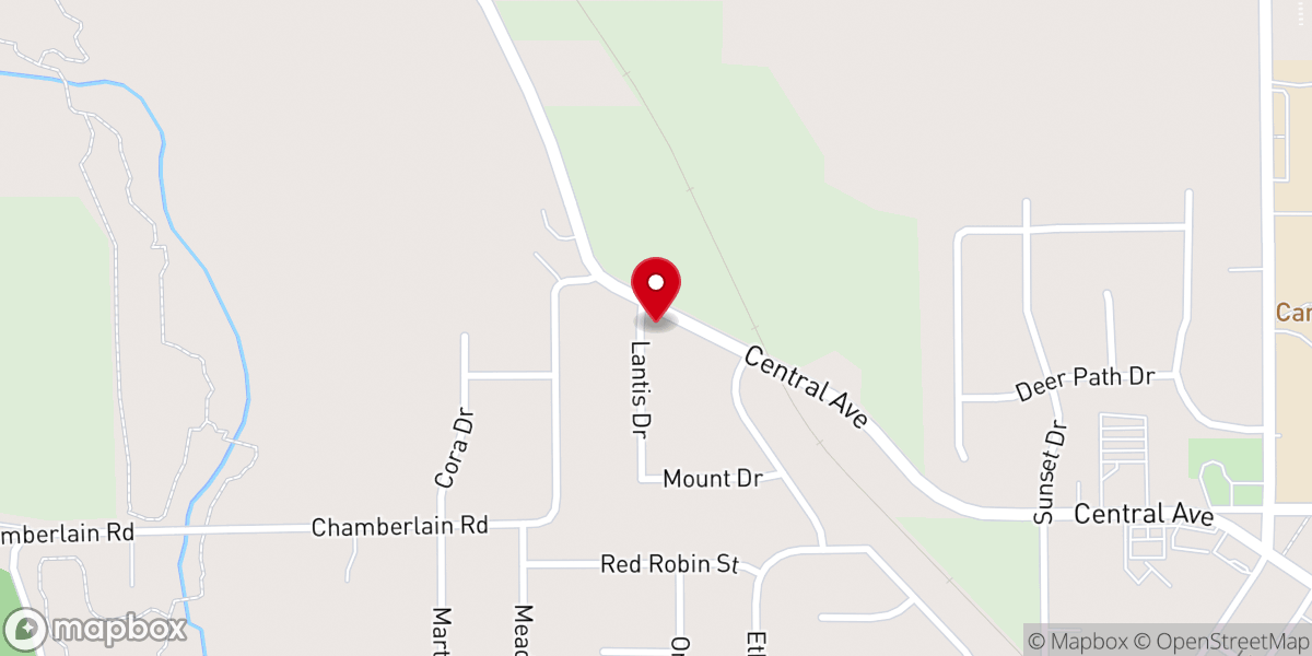 Map showing location of New Life Ministries